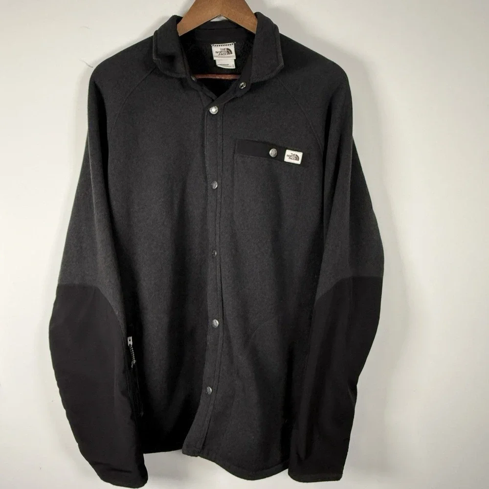 The North Face Men's Gordon Lyons‎ Shacket Black Full Button Warm Large
